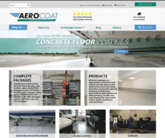 Aerocoatfloorcoatings.com(Products Made to Spec for Your Floor Coating Needs) Screenshot