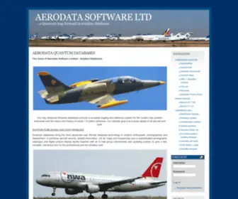 Aerodata.org(AERODATA SOFTWARE LTD) Screenshot