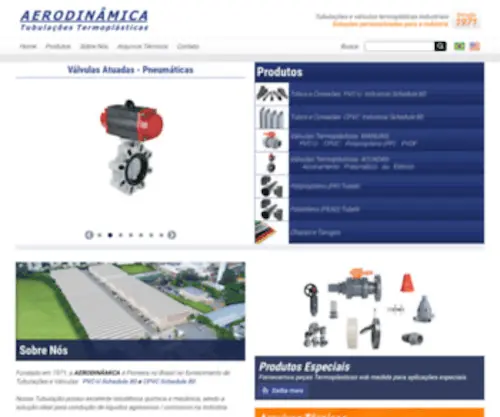 Aerodinamica.com(Aerodinâmica Tubulações PVC) Screenshot