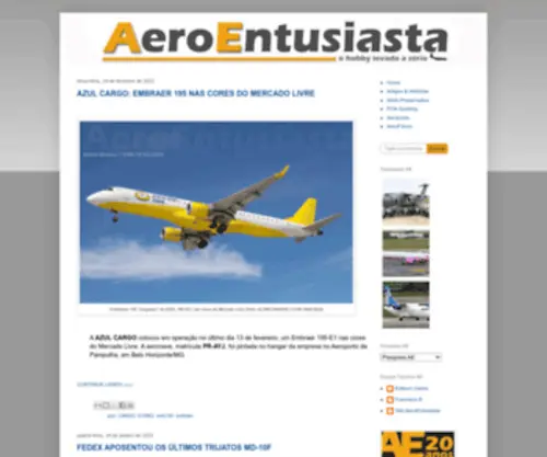 Aeroentusiasta.com.br(O Hobby Levado a Sério) Screenshot