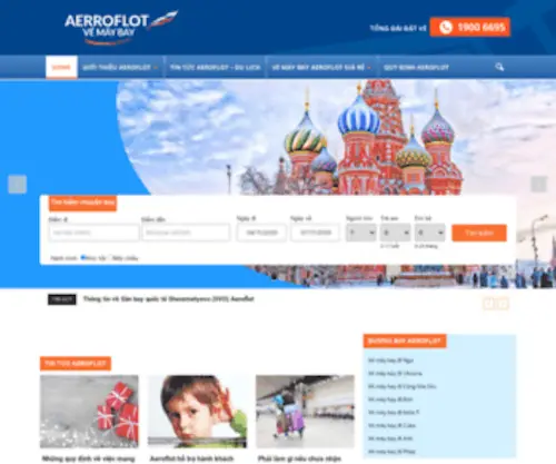 Aeroflot-VN.com(Vé máy bay Aeroflot giá rẻ) Screenshot