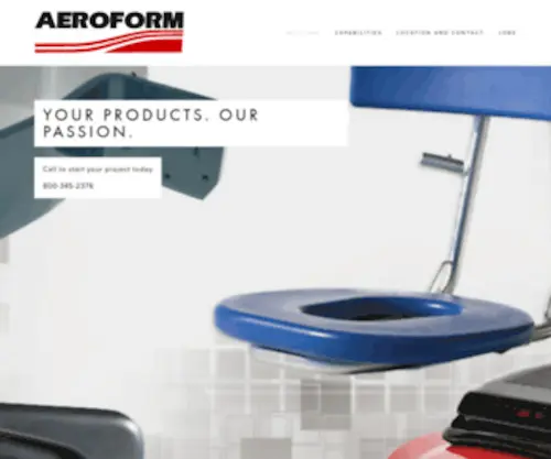 Aeroform.com(Aeroform Manufacturing) Screenshot