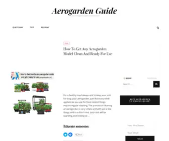 Aerogardenguide.com(Aerogarden Guide) Screenshot