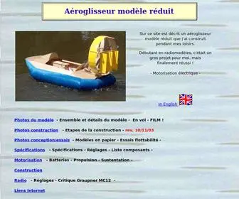 Aeroglisseur.com(Modèle) Screenshot