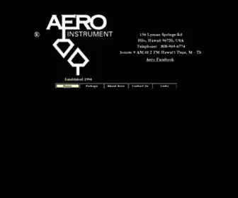 Aeroinstrument.com(AERO Instrument) Screenshot