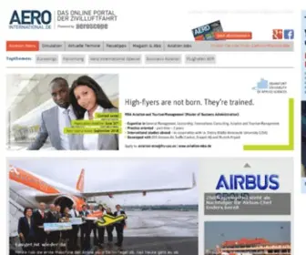 Aerointernational.de(AERO International) Screenshot