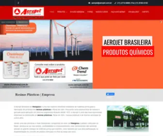 Aerojet.com.br(Resinas Plásticas) Screenshot