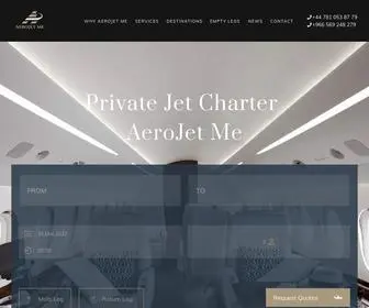 Aerojetme.com(Private Jet Charter) Screenshot