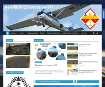 Aeroklub-Czestochowa.org.pl(Aeroklub Częstochowski) Screenshot