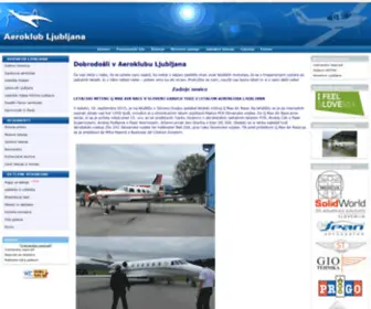 Aeroklub-LJ.si(Aeroklub Ljubljana) Screenshot