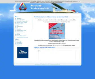 Aeroklubstalowowolski.pl(Ogłoszenia) Screenshot