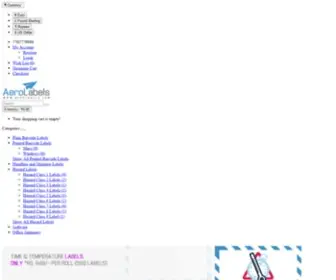 Aerolabels.com(Hazmat Hazardous Labels) Screenshot
