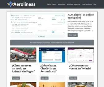 Aerolineasweb.com(Aerolíneas) Screenshot