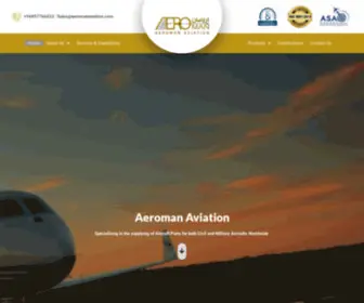 Aeromanaviation.com(We Will Keep You Flying) Screenshot