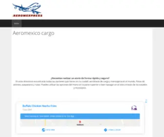 Aeromexpress.com.mx(Aeromexico Cargo) Screenshot