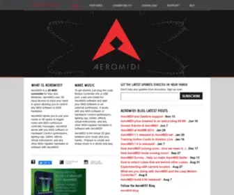 Aeromidi.net(3D MIDI controller) Screenshot