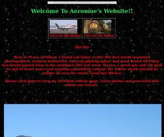 Aeromoe.com(Airline enthusiasts page) Screenshot