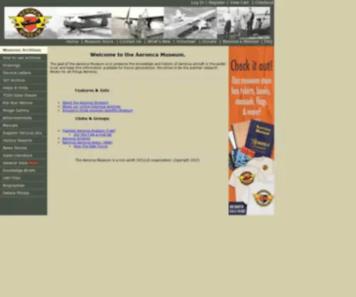 Aeronca.com(Aeronca Museum) Screenshot
