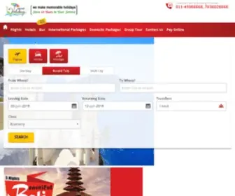 Aeronetholidays.com(Best Domestic & International Tour Package) Screenshot