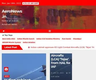 Aeronews.in(Home of Indian Aviation News) Screenshot