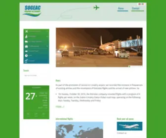 Aeroportdeconakry.com(Aéroport de Conakry) Screenshot