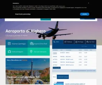 Aeroportodialghero.it(Aeroporto di Alghero) Screenshot