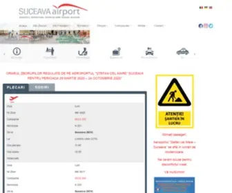 Aeroportsuceava.ro(Aeroportul International Stefan cel Mare) Screenshot