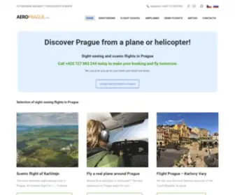 Aeroprague.com(Letecká škola) Screenshot