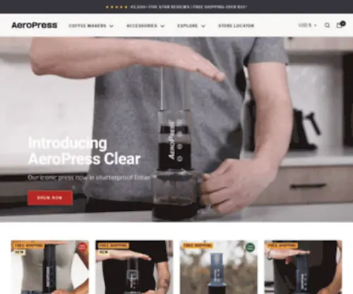 Aeropress.ca(AEROPRESS®) Screenshot
