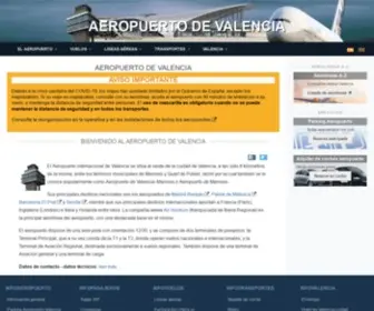 Aeropuerto-Valencia.com(Aeropuerto de Valencia VLC) Screenshot