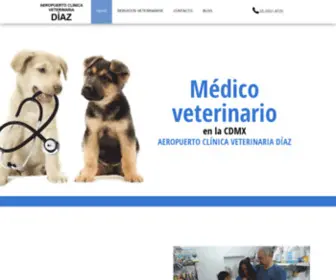 Aeropuertoclinicaveterinariadiaz.com(Médico veterinario en la CDMX) Screenshot