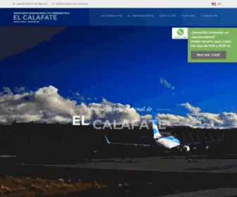 Aeropuertoelcalafate.com(Aeropuerto Internacional de El Calafate) Screenshot