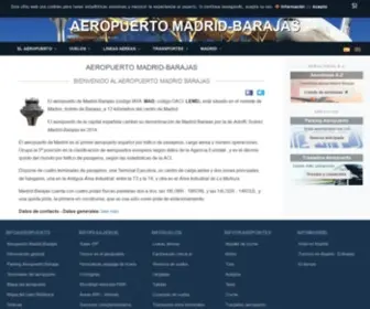 Aeropuertomadrid-Barajas.com(Aeropuerto Madrid) Screenshot
