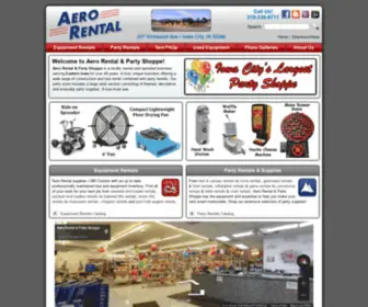 Aerorental.com(Equipment Rentals Iowa City) Screenshot