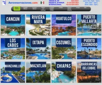 Aeroreservaciones.com(/ Paquetes de Viajes) Screenshot