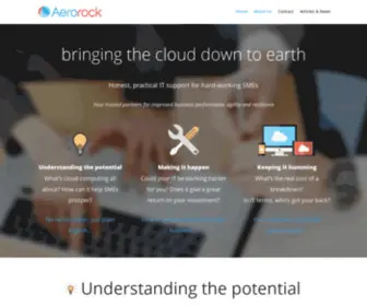 Aerorock.co.nz(Providing Smart IT Support for optimum business performance) Screenshot