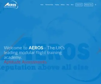Aeros.co.uk(Flight Training UK) Screenshot