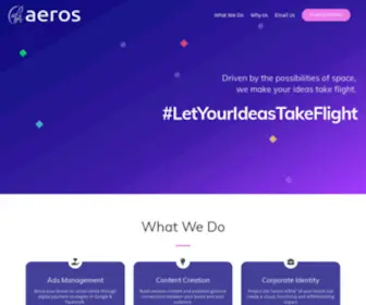 Aeros.io(Design, Development & Website) Screenshot