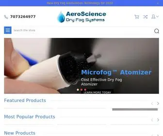 Aeroscience.info(Dry Fog Systems) Screenshot