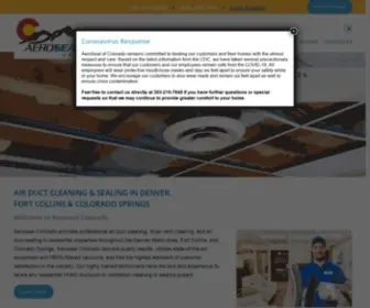 Aerosealcolorado.com(Home efficency) Screenshot