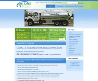 Aeroseptictx.com(Septic Pumping Magnolia) Screenshot