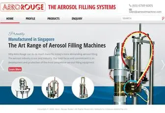 Aerosolmachine.com(The Aerosol Filling Systems) Screenshot