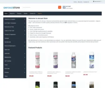 AerosolStore.com(The Aerosol Store) Screenshot