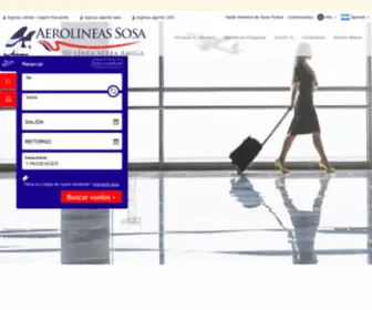 Aerososa.com(Aerolineas Sosa) Screenshot