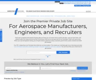 Aerospacecrossing.com(Aerospace Jobs) Screenshot