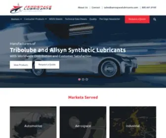 Aerospacelubricants.com(Aerospace Lubricants) Screenshot