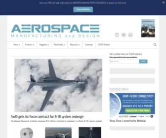 Aerospacemanufacturinganddesign.com(Aerospace Manufacturing and Design) Screenshot