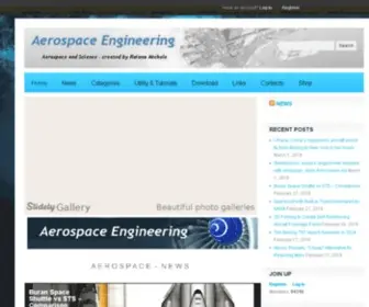 Aerospacengineering.net(Aerospace engineering space news aircraft planes engineer) Screenshot