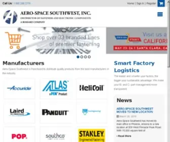 Aerospacesw.com(Fasteners, Engineering, Logistics) Screenshot