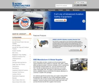 Aerospecialties.com(Aircraft Ground Support Equipment (GSE)) Screenshot